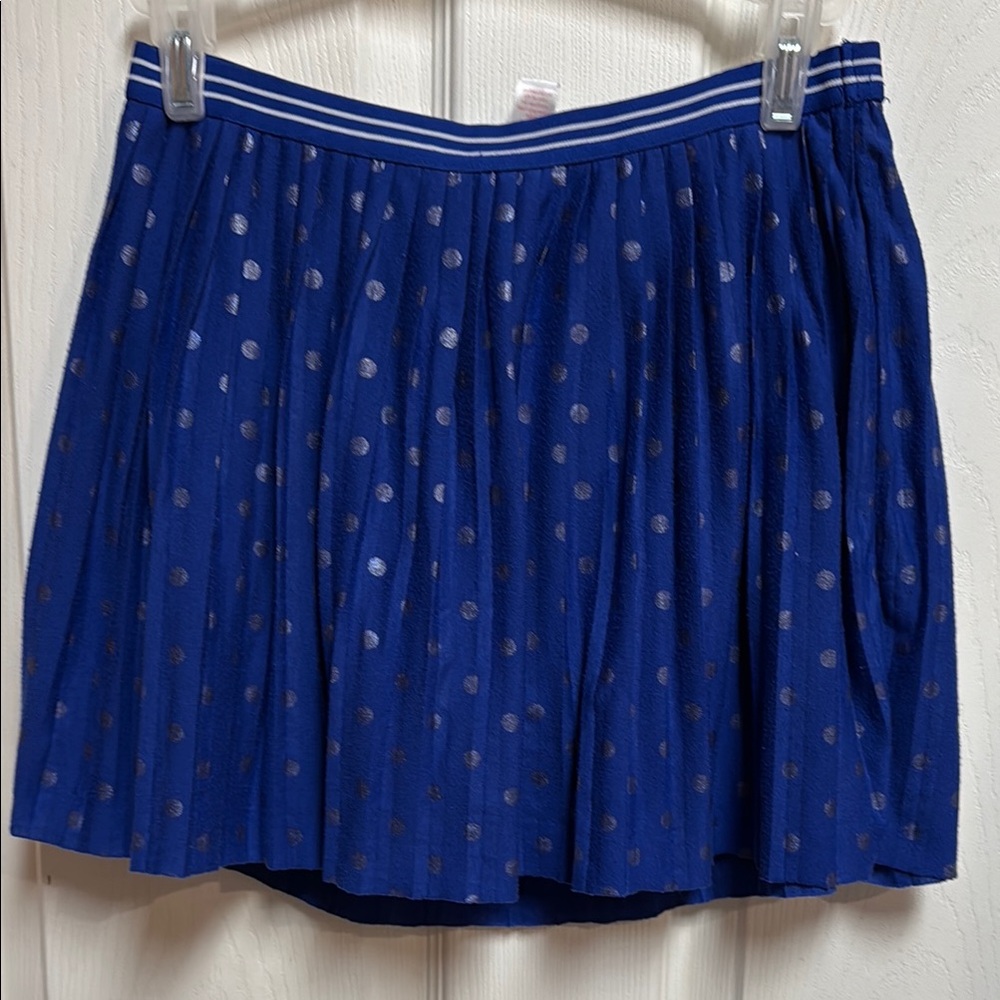 Justice Blue Polka Dot Skirt
